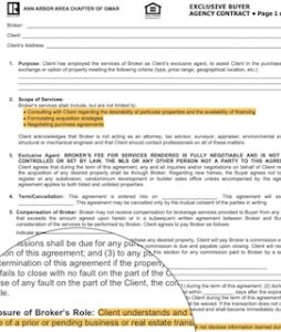 Buyer Agent Contract Example